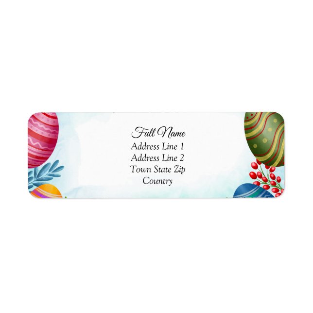 Easter Egg Address Labels (Front)
