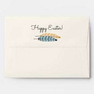 Easter Egg and Spring Flowers Easter  Envelope