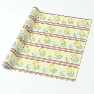 Easter Egg Baby Chick Surpise Wrapping Paper