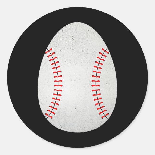 Easter Egg Baseball Easter Kids Boys  Classic Round Sticker (Front)