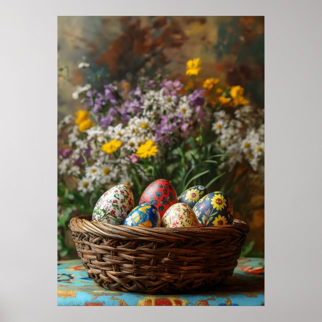 Easter Egg Basket Poster (Front)