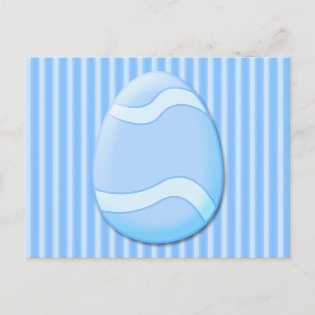 Easter Egg (Blue) Postcard (Front)