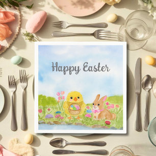  Easter Egg Brunch Chick Easter Bunny Party Napkin
