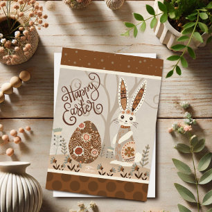 Easter Egg Bunny Folk Cute Inspirivity Card