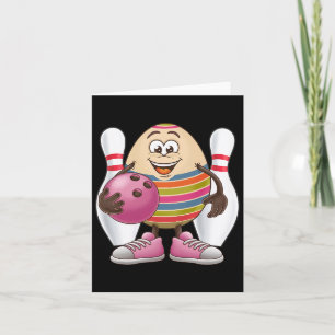 Easter Egg Colourful Costume Bowling Player Team L Card
