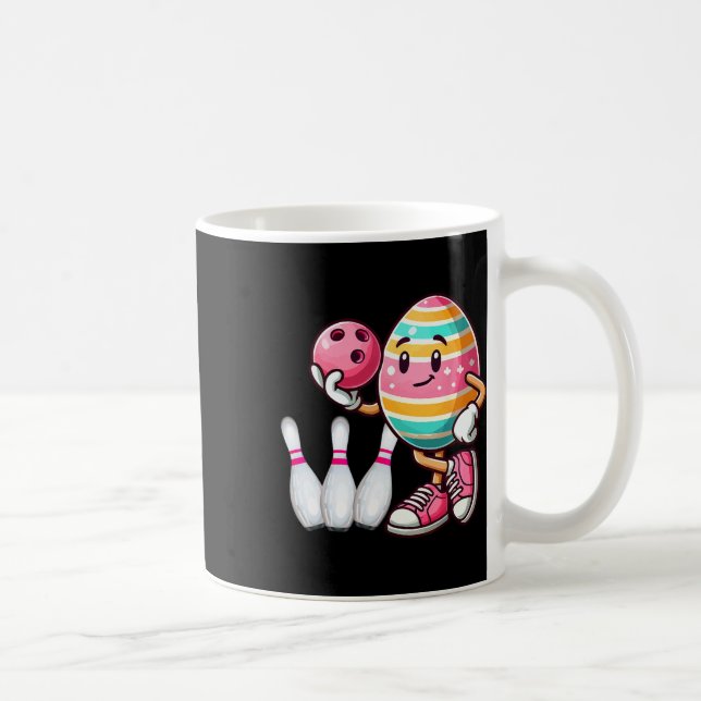 Easter Egg Colourful Costume Bowling Player Team L Coffee Mug (Right)