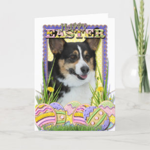 Easter Egg Cookies - Corgi Holiday Card