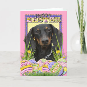 Easter Egg Cookies - Dachshund Holiday Card