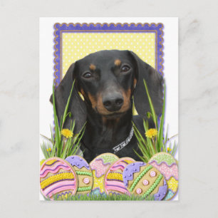 Easter Egg Cookies - Dachshund Holiday Postcard