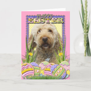 Easter Egg Cookies - GoldenDoodle Holiday Card
