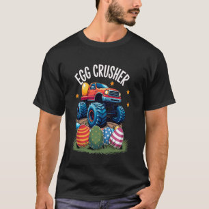 Easter Egg Crusher Monster Truck Kids Graphic Todd T-Shirt
