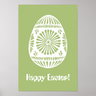 Easter Egg custom text poster