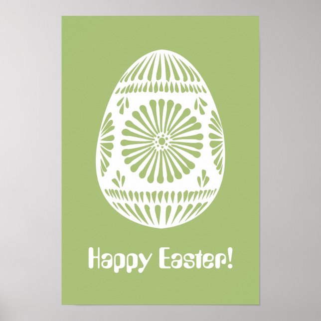 Easter Egg custom text poster (Front)