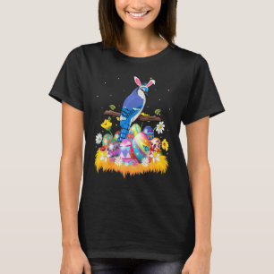 Easter Egg Cute Blue Jay Bird Easter Sunday T-Shirt