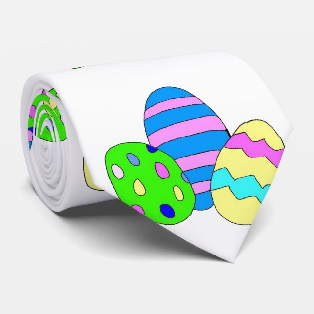 **EASTER EGG** DECORATIVE TIE (Rolled)