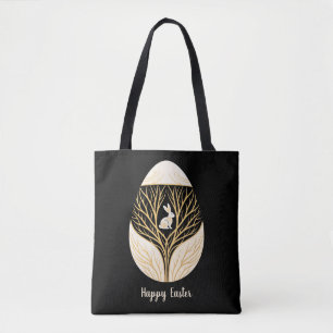 Easter egg decorative tote bag