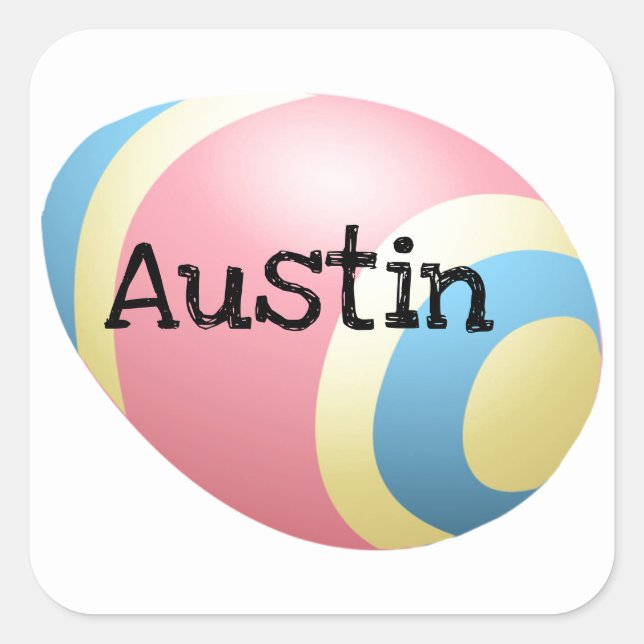 Easter Egg Designs Square Sticker (Front)