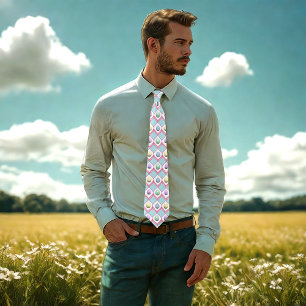 Easter Egg Diamond Pattern Tie