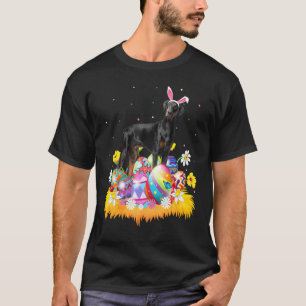 Easter Egg Doberman Pinscher Dog Easter Sunday T-Shirt