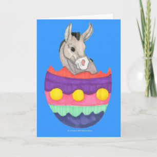 Easter Egg Donkey Card