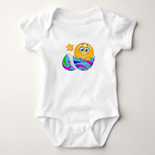Easter egg Emoji Baby Bodysuit