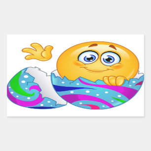 Easter egg Emoji Rectangular Sticker