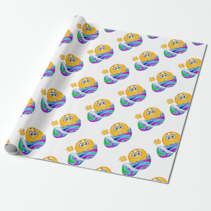 Easter egg Emoji Wrapping Paper