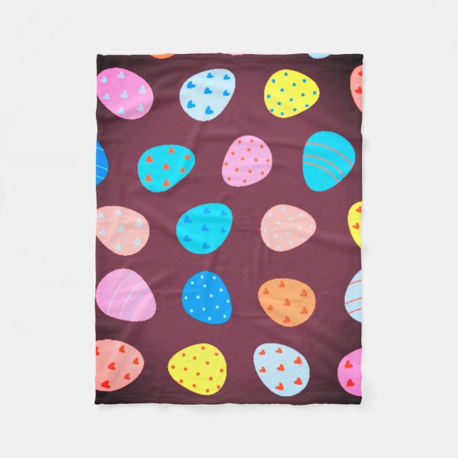 Easter egg fleece blanket (Front)