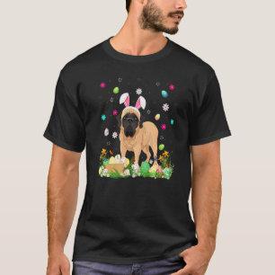 Easter Egg Funny English Mastiff Dog Easter Sunda T-Shirt