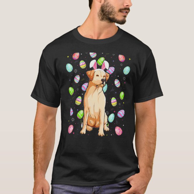 Easter Egg  Funny Labrador Retriever Dog Easter Su T-Shirt (Front)