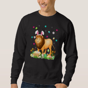Easter Egg  Funny Mountain Lion Easter Sunday Sweatshirt
