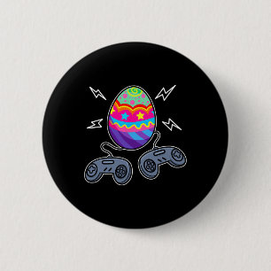 Easter Egg Gaming Video Game Lover Gifts Kids Boys 6 Cm Round Badge