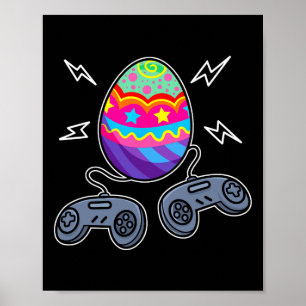 Easter Egg Gaming Video Game Lover Gifts Kids Boys Poster