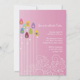 Easter Egg Garden Easter Dinner Party Invitation