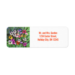 Easter Egg Garden Return Address Label