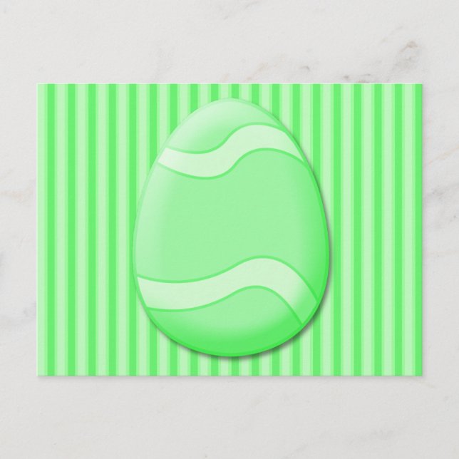 Easter Egg (Green) Postcard (Front)
