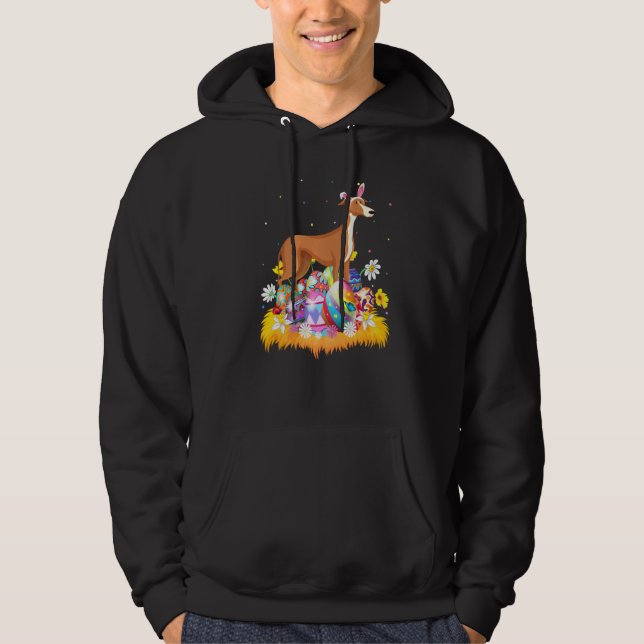 Easter Egg Greyhound Dog Easter Sunday Hoodie (Front)