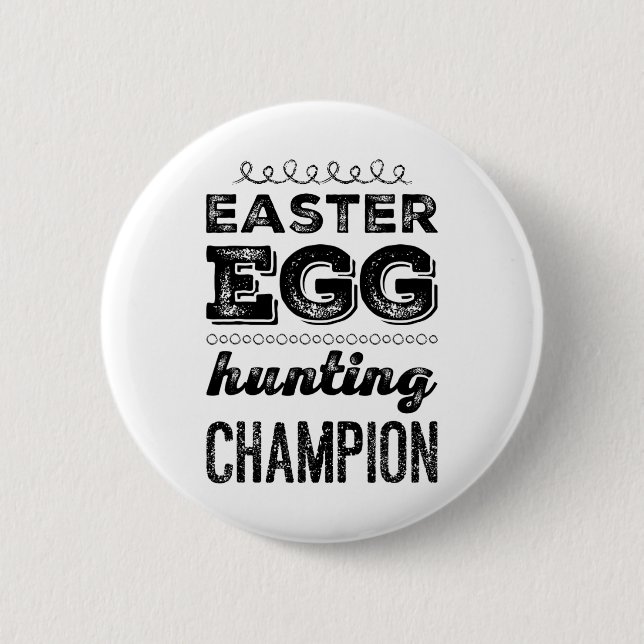 Easter Egg Hero Easter Egg Hunting Champion Easter 6 Cm Round Badge (Front)
