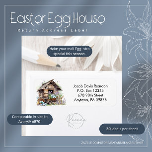 Easter Egg House Return Address Label