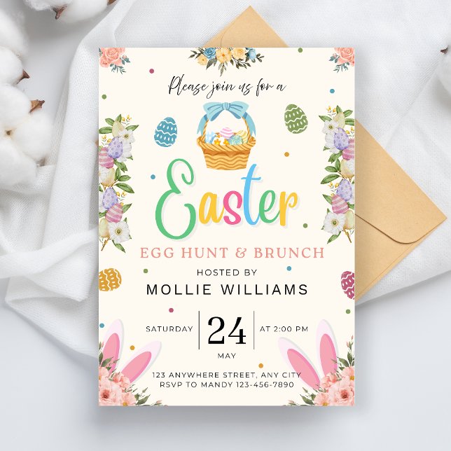 Easter egg hunt and brunch mobile invitation (Creator Uploaded)