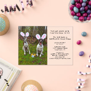 Easter Egg Hunt and Party Dogs Easter Acrylic Invitations