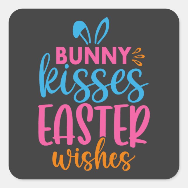 Easter Egg Hunt - Animal Square Sticker (Front)