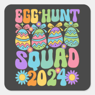Easter Egg Hunt - Birds Square Sticker