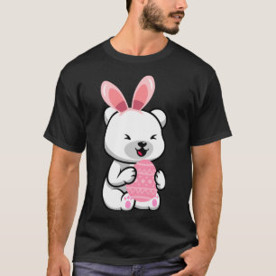 Easter Egg Hunt Bunny Ear Polar Bear Easter Day 20 T-Shirt