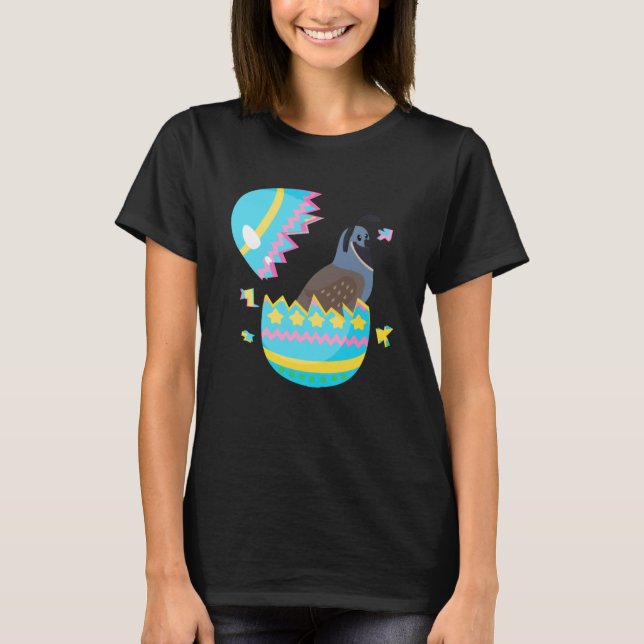 Easter Egg Hunt Bunny Ear Quail Easter Day 2023 T-Shirt (Front)