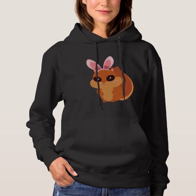 Easter Egg Hunt Bunny Ear Squirrel Easter Day 2023 Hoodie (Front)