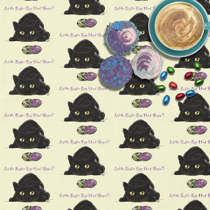 Easter Egg Hunt Cat Funny Tablecloth