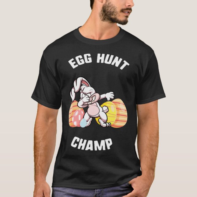 Easter Egg Hunt Champ Dabbing Bunny Candy kids  Sp T-Shirt (Front)