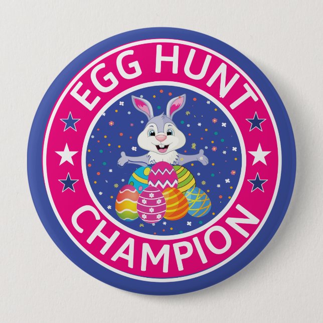 Easter Egg Hunt Champion   10 Cm Round Badge (Front)