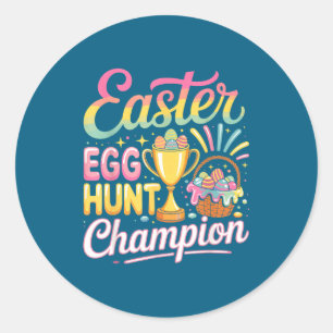 Easter Egg Hunt Champion Easter Classic Round Sticker